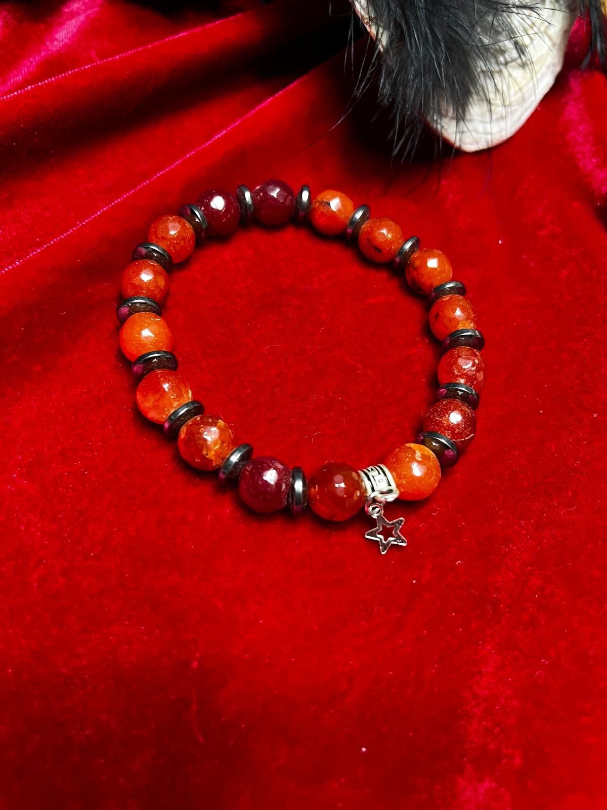 10 mm  Kırmızı Akik Taşı